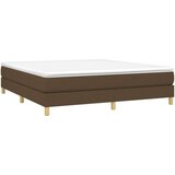  Za krevet s oprugama tamnosmeđi 180x200 cm od tkanine | shoptok.hr