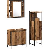  Set namještaja za kupaonicu 3 kom. Smeđa 33 x 33 x 120,5 cm | shoptok.hr