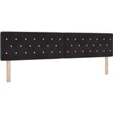 vidaXL Box Spring Postelja z Mattresom Črna 200x200 cm Žamet | Shoptok.si
