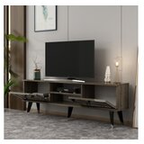 Hanah home tv polica lidya walnut silver