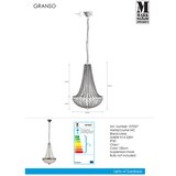 Markslöjd 107027 - Kristalni luster na lancu GRÄNSÖ 2xE14/40W/230V | Eponuda.com