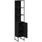  Kupaonski ormar Crni hrast 33 x 33 x 185,5 cm Konstruirano drvo | shoptok.hr