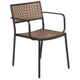 Venture Home Paola vrtna stolica s rukohvatima, prirodna boja drva, set od 4 | shoptok.hr
