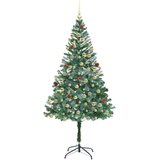 vidaXL Umestno božično drevo med 300 LED Zelena 180 cm PVC in Jeklo | Shoptok.si