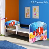  Dječji krevet ACMA s motivom, bočna wenge 180x80 cm 28 Clown Fish | shoptok.hr