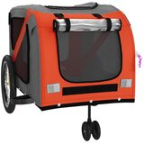 Prikolica za bicikl za ljubimce narančasto-siva tkanina/željezo | shoptok.hr