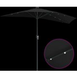 vidaXL Vrtni dežnik Antracitna 294 x 150 x 223 cm blago | Shoptok.si