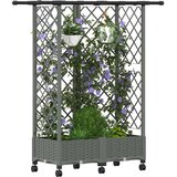  Povišeni krevet s mrežom i krovom Svjetlosiva 124 x 40 x 127 cm - Svjetlosiva 124 x 40 x 133 cm s ravnim krovom (3 bočna mreža) | shoptok.hr