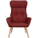  Stolica za opuštanje od tkanine crvena boja vina | shoptok.hr