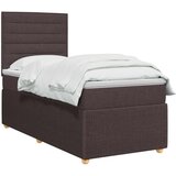  Boxspring krevet s madracem Tamno smeđa 80 x 200 cm Tkanina - Tamno smeđa 80 x 200 cm Dizajn linija | shoptok.hr