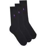 Polo Ralph Lauren Nogavice ASX91-MERCERIZED-SOCKS-3 PACK Črna Cene