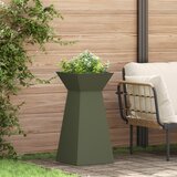 vidaXL set stojal za rastline Olivno zelena Kovina 35 x 35 x 73 cm | Shoptok.si