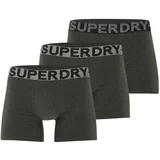 Superdry Boksarice siva / črna / pegasto črna