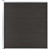 PANEL za ogradu WPC 175 x 186 cm crni | shoptok.hr
