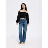 Reserved Bluza s naborima - crno | shoptok.hr