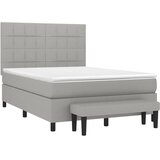  box spring s madracem svjetlosivi 140x200 cm od tkanine | shoptok.hr