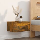 The Living Store Stenska nočna omarica dimljen hrast 50x36x25 cm - Stenska Nočna Omarica, (21432400) Cene