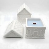  Svijeća Kućica - Bijela / Pamuk KP39856 | Shoptok.si