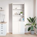 vidaXL Visoka omara bela 70x35x180 cm inženirski les | Shoptok.si
