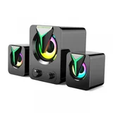 EGS107 Speakers 2.1 USB LED 5 W Black