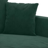  3-dijelni set sofa s jastucima tamnozeleni baršunasti | Eponuda.ba