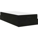  Krevetna konstrukcija s pohranom Crna 80 x 200 cm Baršun | shoptok.hr