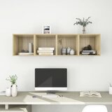  Zidni ormarići 4 kom boja hrasta 37x37x37 cm konstruirano drvo | shoptok.hr