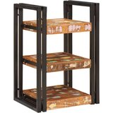 vidaXL Noćni ormarić 2 pcs Smeđa i crna Reciklirano solidno drvo | shoptok.hr