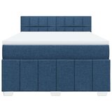  Krevet s oprugama i madracem plavi 140x200 cm od tkanine | shoptok.hr