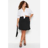 Trendyol Curve Plus Size Skirt - Black - Mini Cene'.'