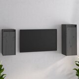 The Living Store TV omarica 2 kosa siva trdna borovina - TV Omarica, (21376607) Cene