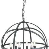 Searchlight 2476-6BK - Luster na lancu ORBIT 6xE14/60W/230V crna | Eponuda.com