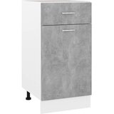 vidaXL Spodnja omarica s predalom betonsko siva 40x46x81,5 cm, (20622390) | Shoptok.si