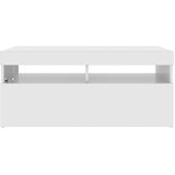 TV ormarić s LED svjetlima visoki sjaj bijeli 90x35x40 cm | Eponuda.ba