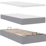  Okvir kreveta s madracima svijetlosivi 200x200cm od tkanine | shoptok.hr