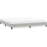 vidaXL posteljni okvir brez vzmetnice svetlo siva 180x220 cm žamet | Shoptok.si