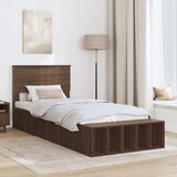  Krevetna konstrukcija Smeđi hrast 75 x 190 cm Konstruirano drvo | Eponuda.com