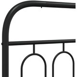  Metalno zamjensko uzglavlje crno 193 cm | shoptok.hr