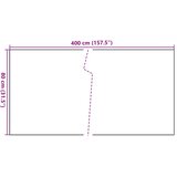 Balkonski zaslon smeđi i crni 400 x 80 cm od poliratana | shoptok.hr