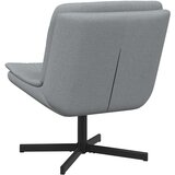  Stolica na kotačiće Svijetlo siva 63 x 75 x 76 cm tkanina | shoptok.hr