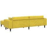 SOFA 3 pcs Žuta 250 x 188 x 76 cm Baršun | shoptok.hr