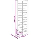  Ormar za izlaganje na zidu s policom Zidne Bež 21 x 4,5 x 59 cm | shoptok.hr