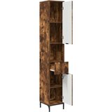 vidaXL Visoki ormarić za kupaonicu Dimljeni hrast 31.5 x 33 x 190 cm | shoptok.hr