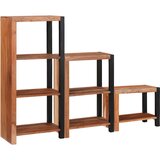  Polica 3 pcs Smeđa 50 x 30 x 110 cm Čvrsto drvo akacije | shoptok.hr