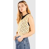 Blue Tomato Crochet Vest Pulover sand & butter Cene