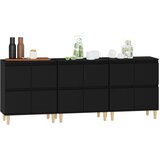 Komode 3 kom crne 60x35x70 cm od konstruiranog drva | shoptok.hr