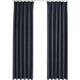 Furnova Zatemnitvene zavese z obešali 2 kosa antracitne 140x225 cm, (21918348) | Shoptok.si