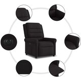  Električni naslonjač od tkanine crni | shoptok.hr