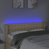  LED uzglavlje krem 147x16x78/88 cm od tkanine | shoptok.hr