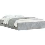 vidaXL Posteljni okvir s predali betonsko siv 120x190cm inženirski les, (20954449) | Shoptok.si